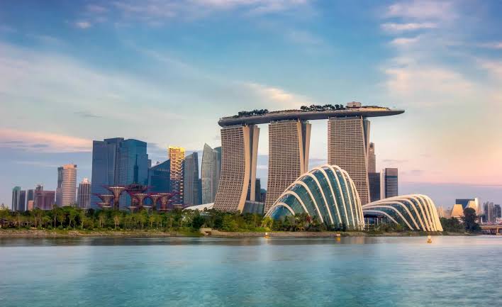Singapore Night Skyline
